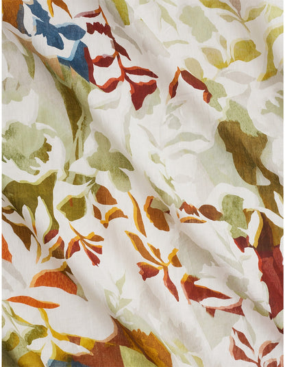 ABBOTSON CUT OUT FLORAL PILLOWCASE PAIR IN MULTI