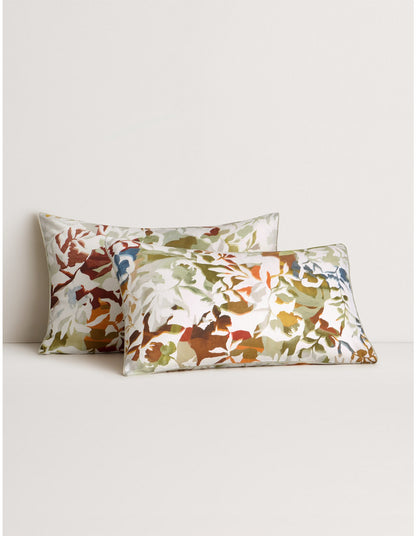 ABBOTSON CUT OUT FLORAL PILLOWCASE PAIR IN MULTI
