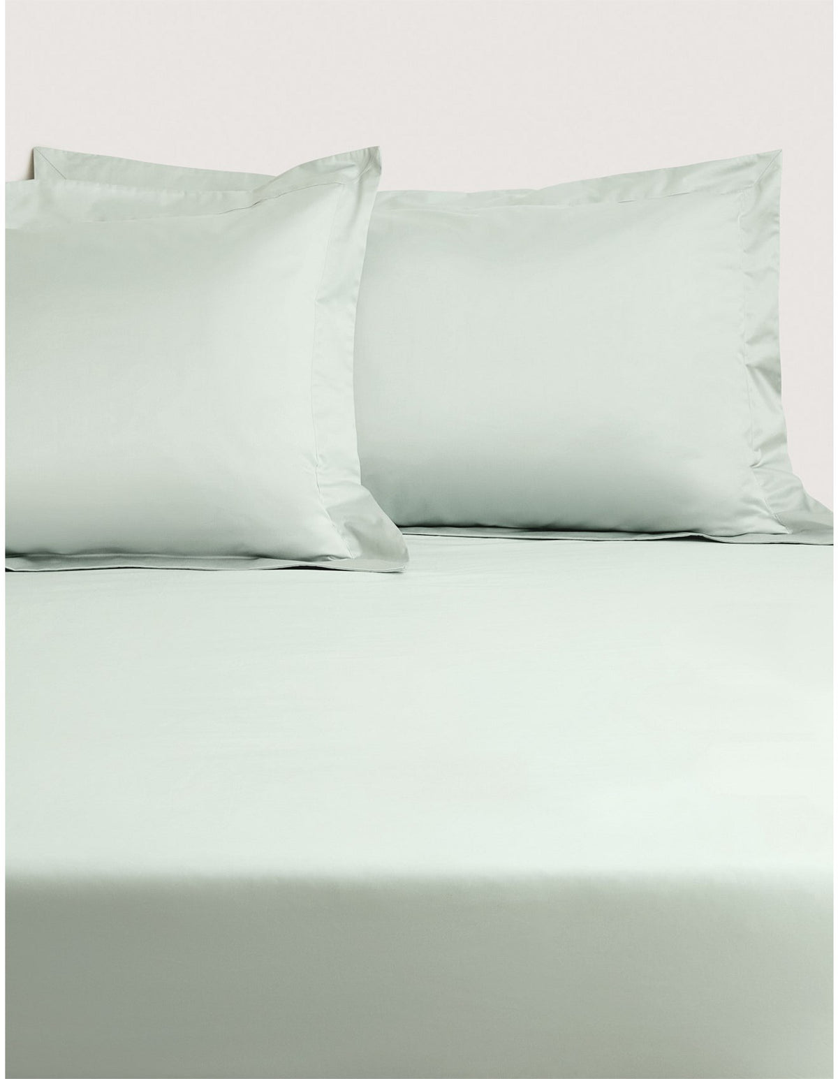 1200TC ULTIMATE SATEEN FITTED SHEET IN LIGHT PEPPERMINT