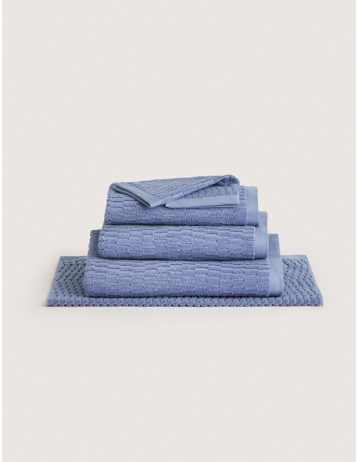 HARRISON BATH SHEET IN CORNFLOWER