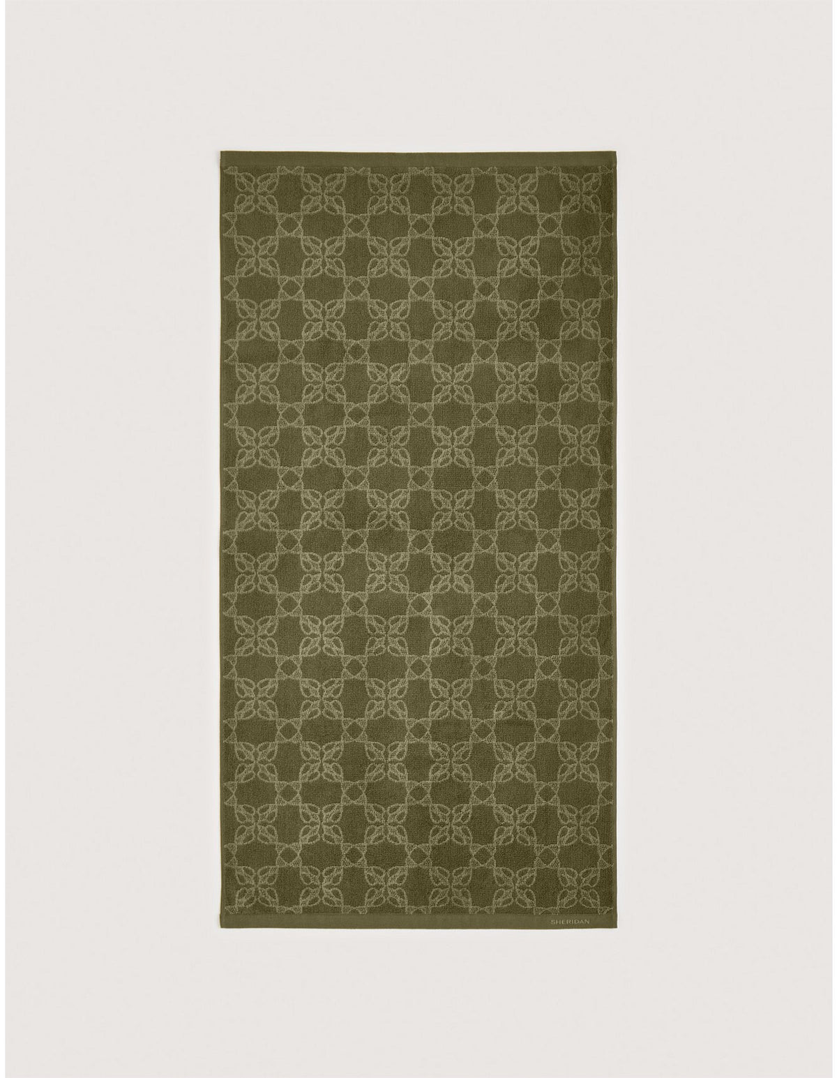 LANO HAND TOWEL IN GREEN OLIVE