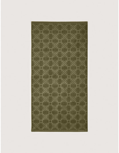 LANO HAND TOWEL IN GREEN OLIVE