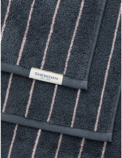 AVEN STRIPE BATH MAT IN ECLIPSE