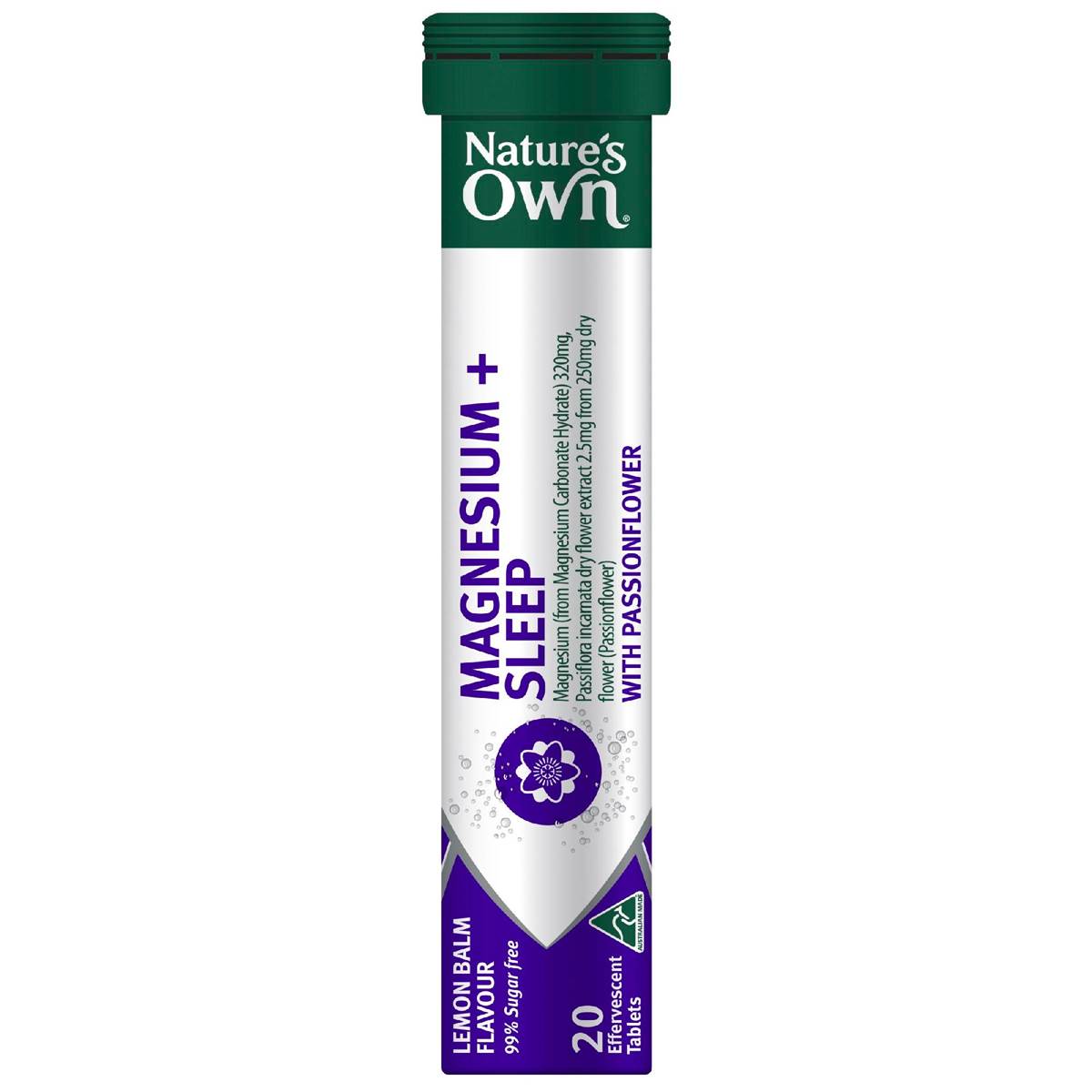 Nature's Own Magnesium+ Sleep Effervescent With Passionflower 20 Pack
