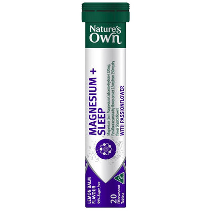 Nature's Own Magnesium+ Sleep Effervescent With Passionflower 20 Pack