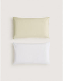BAYLEY TRAVEL PILLOWCASE SET IN SOFT GREEN