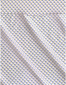 BAYLEY MICRO GEO KING SINGLE SHEET SET IN CORNFLOWER