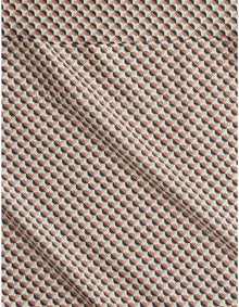 BAYLEY MICRO GEO QUEEN SHEET SET IN SESAME