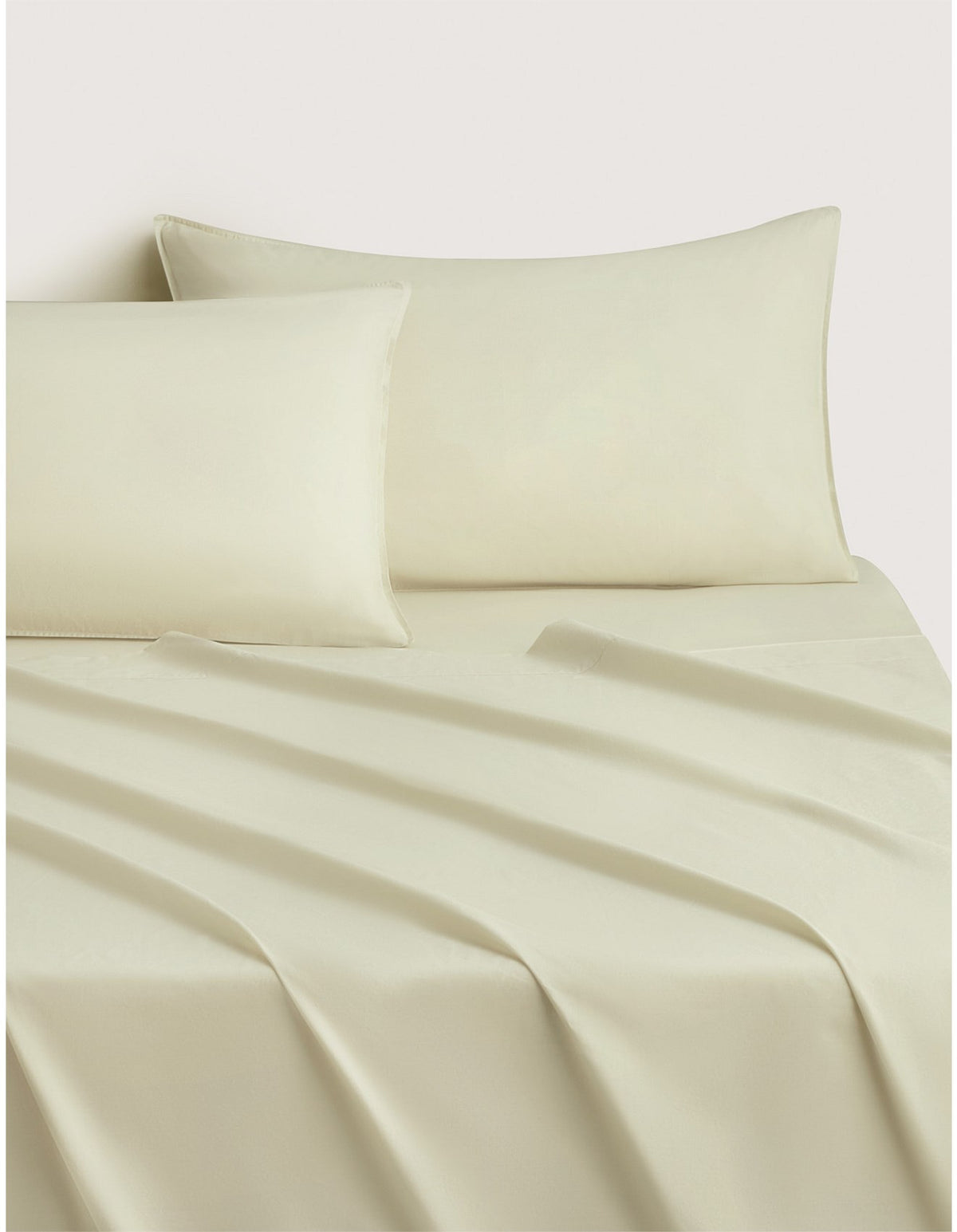 BAYLEY WASHED PERCALE DOUBLE SHEET SET IN SOFT GREEN