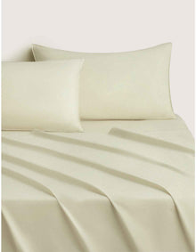 BAYLEY WASHED PERCALE DOUBLE SHEET SET IN SOFT GREEN