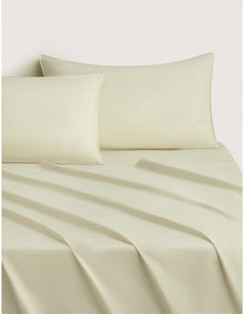 BAYLEY WASHED PERCALE KING SHEET SET IN SOFT GREEN