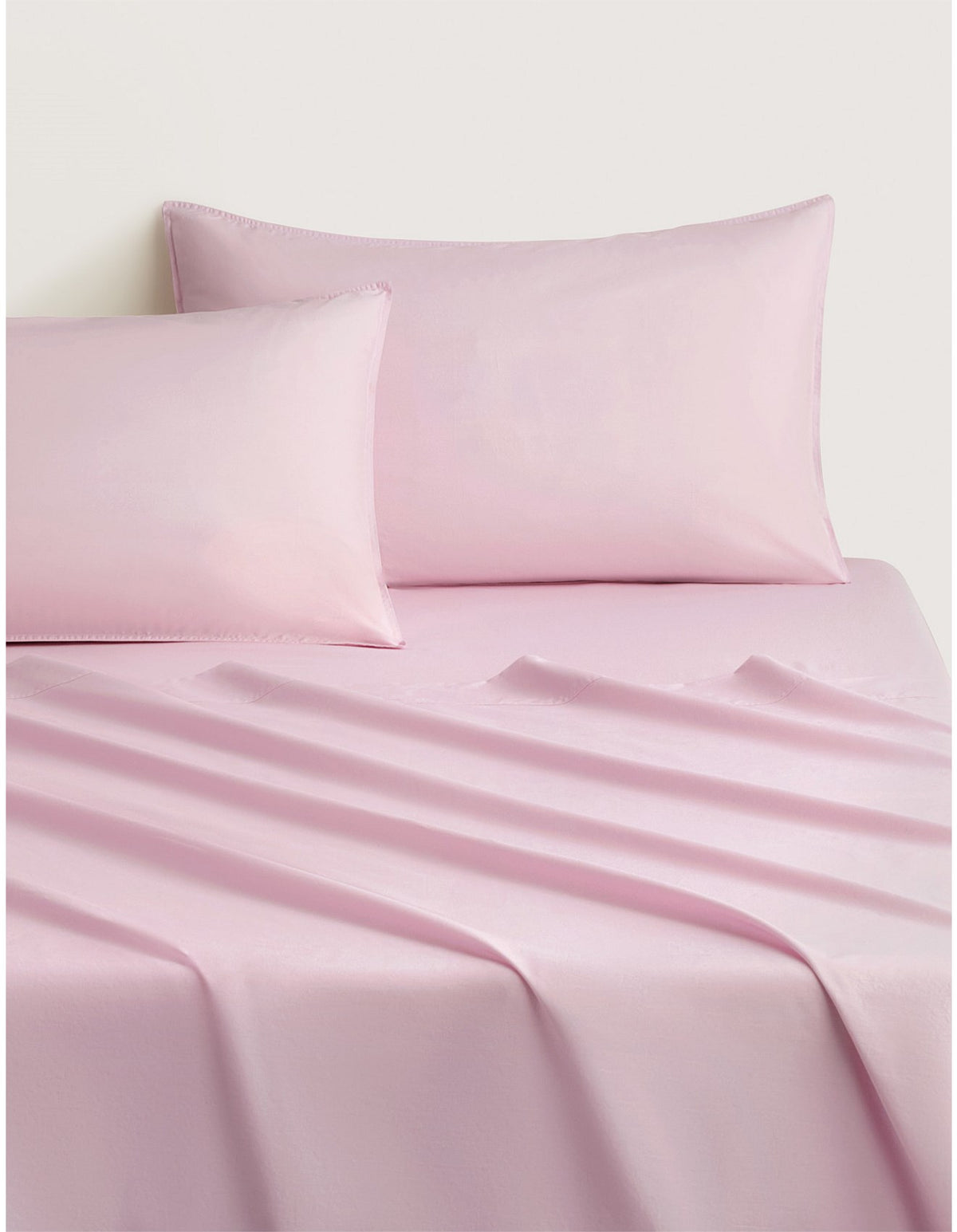 BAYLEY WASHED PERCALE KING SHEET SET IN VIOLET ICE