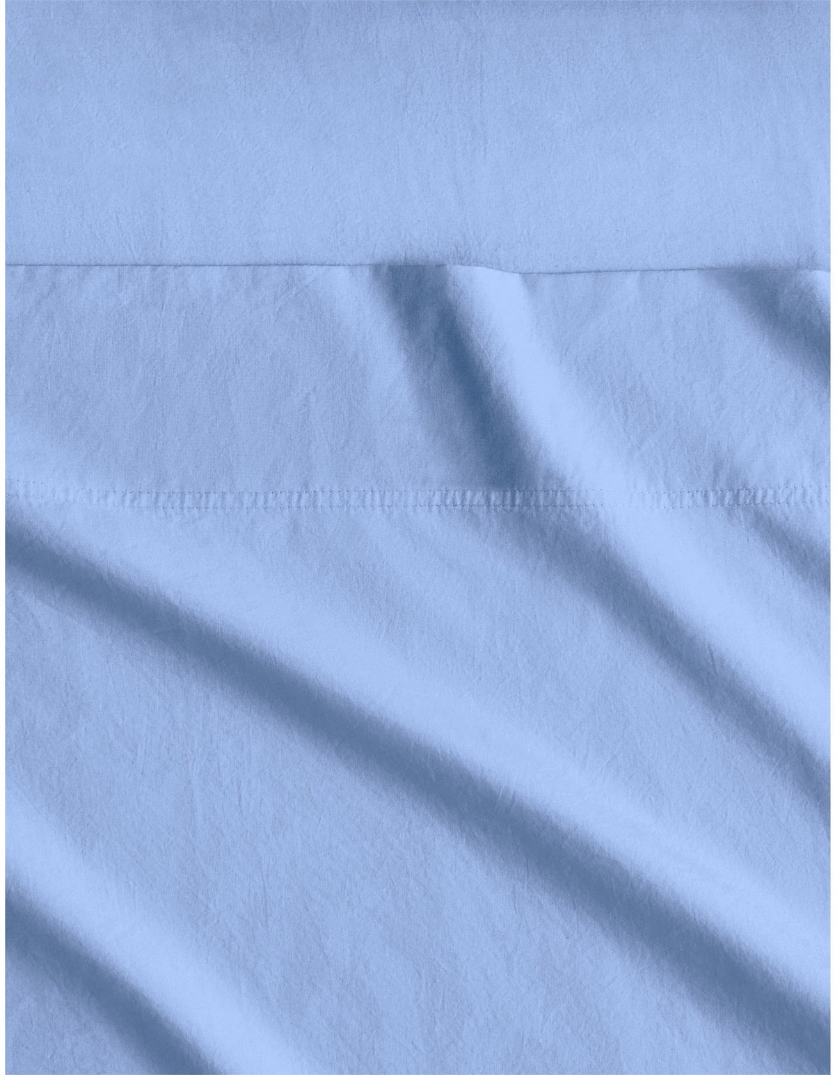 BAYLEY WASHED PERCALE KING SINGLE SHEET SET IN CORNFLOWER
