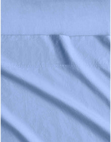 BAYLEY WASHED PERCALE KING SINGLE SHEET SET IN CORNFLOWER