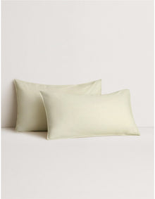 BAYLEY WASHED PERCALE PILLOWCASE PAIR IN SOFT GREEN