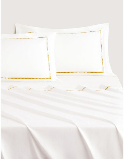 JENKINS EUROPEAN EUROPEAN PILLOWCASE IN AMBER