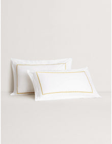 JENKINS TAILORED PILLOWCASE PAIR IN AMBER