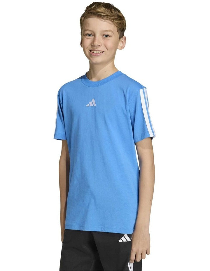 Essentials Tee in Ray Blue/White
