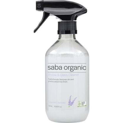 Saba Organics Window & Glass Cleaner Tasmanian Lavender 500mL