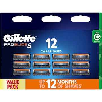 Gillette ProGlide Razor Blades Replacement Cartridges 12 pack