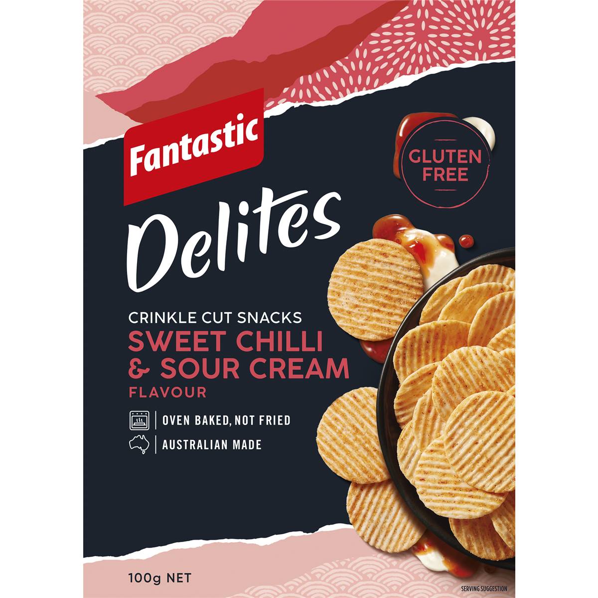 Fantastic Delites Snacks Sweet Chilli & Sour Cream 100g