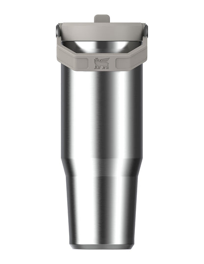 ICEFLOW FLIP STRAW 2.0 TUMBLER 30OZ STAINLESS STEEL ASH