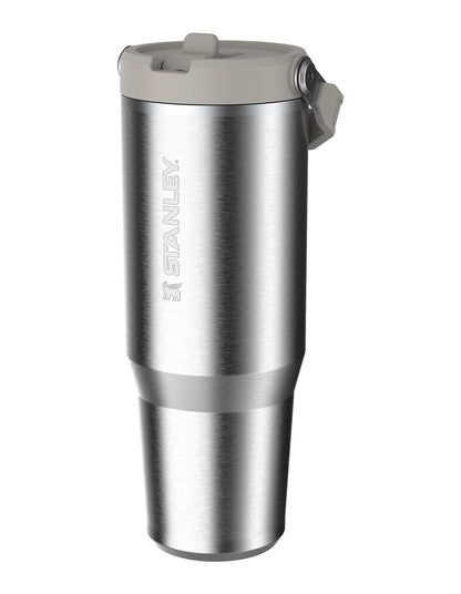 ICEFLOW FLIP STRAW 2.0 TUMBLER 30OZ STAINLESS STEEL ASH
