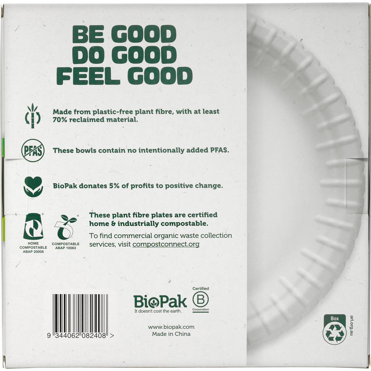 BioPak Dinner Plates 23cm 20 pack