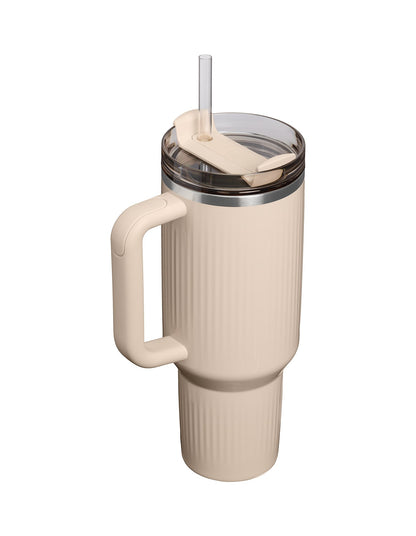 QUENCHER H2.0 FLOWSTATE FLUTED TUMBLER 40OZ CHAMPAGNE GLOSS