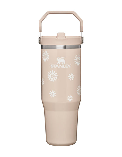ICEFLOW FLIP STRAW 2.0 TUMBLER 30OZ CHAMPAGNE DAISIES