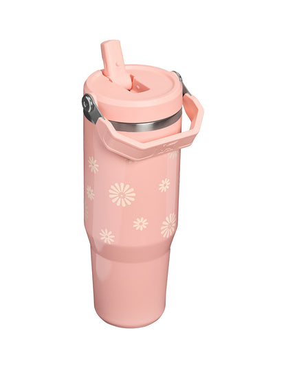 ICEFLOW FLIP STRAW 2.0 TUMBLER 30OZ SORBET DAISIES¿