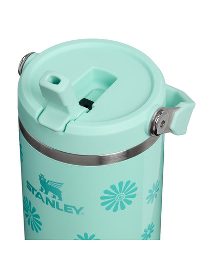 ICEFLOW FLIP STRAW 2.0 TUMBLER 30OZ TEAL DAISIES¿