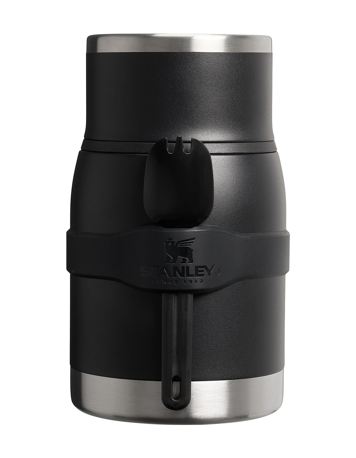 ADVENTURE TO-GO FOOD JAR + SPORK 24OZ BLACK 2.0