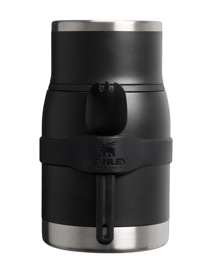ADVENTURE TO-GO FOOD JAR + SPORK 24OZ BLACK 2.0
