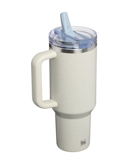 QUENCHER PROTOUR FLIP STRAW TUMBLER 40OZ PALE STONE SPECKLE
