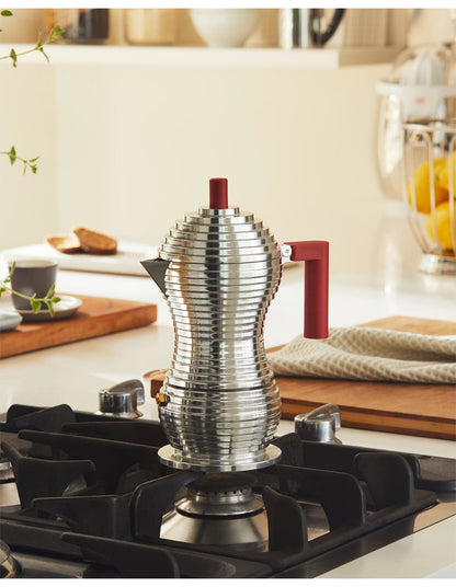 Pulcina Espresso Coffee Maker Red - 3 Cup