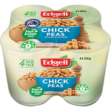 Edgell Australian Chickpeas Multipack Snacks Ready to Eat 125g x 4 Pack