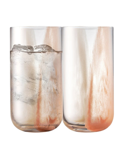 Kaia Set of 4 Hi Ball Tumblers 450ml Petal