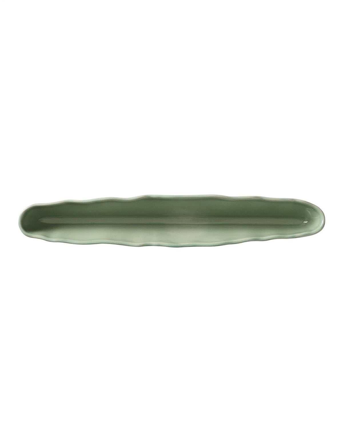 Selvedge 26cm Long Stoneware Dish Sage