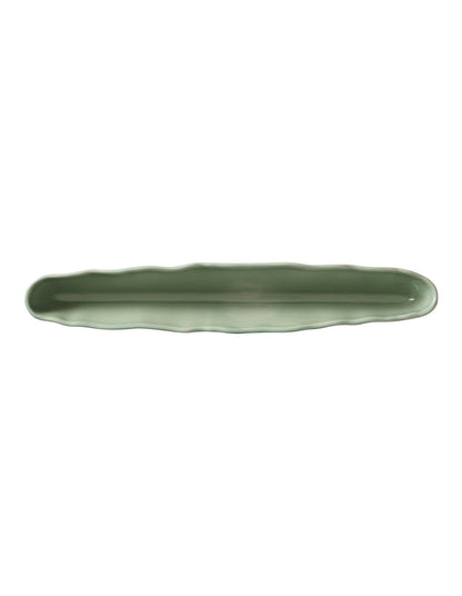 Selvedge 26cm Long Stoneware Dish Sage