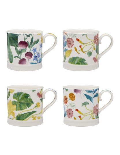 Market Garden Set of 4 Mugs 400ml