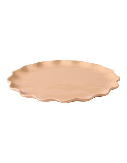 Ruffle Round Platter 28cm Petal