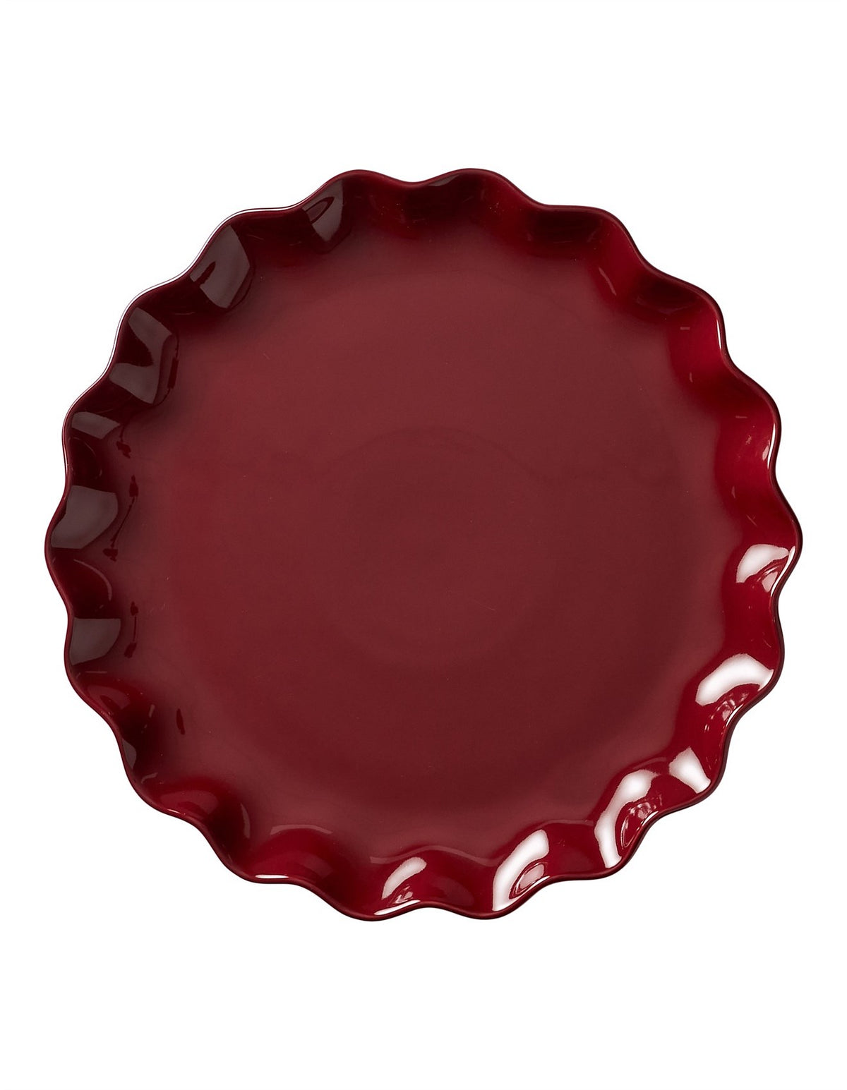 Ruffle Round Platter 32cm Elderberry