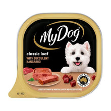 MY DOG ADULT WET DOG FOOD CLASSIC LOAF WITH SUCCULENT KANGAROO 100G TRAY