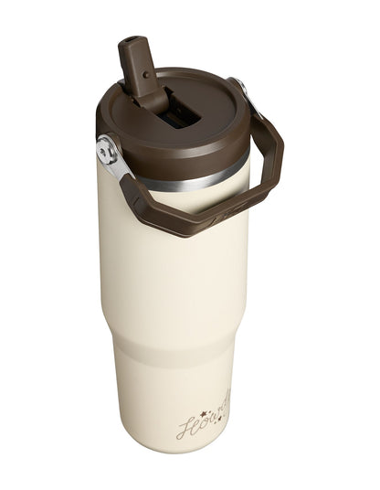 ICEFLOW FLIP STRAW 2.0 TUMBLER 30OZ CREAM WESTERN¿