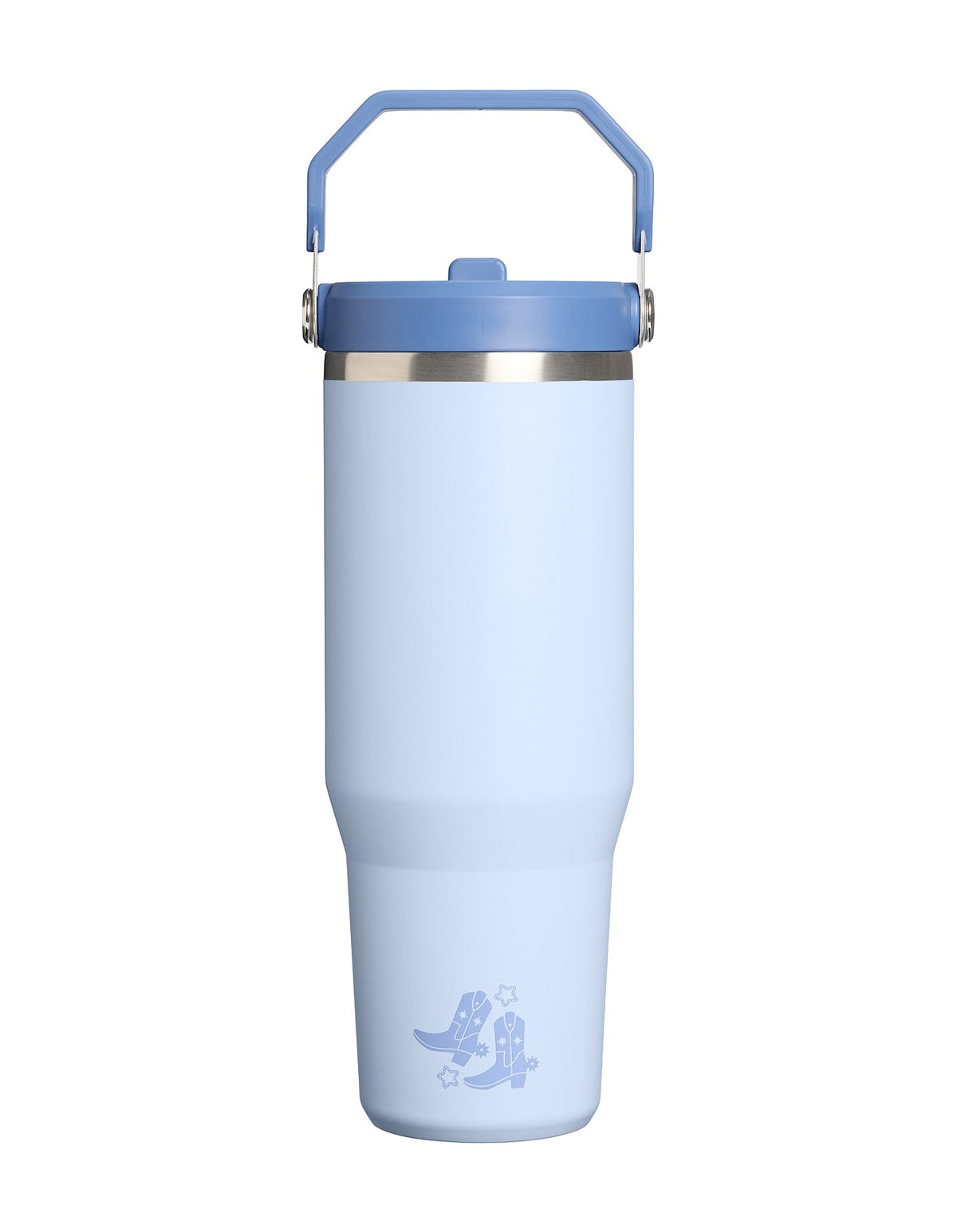 ICEFLOW FLIP STRAW 2.0 TUMBLER 30OZ LIGHT DENIM WESTERN¿