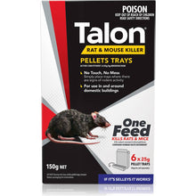 Talon Rat & Mouse Baits Killer 6 Pellet Trays 150g