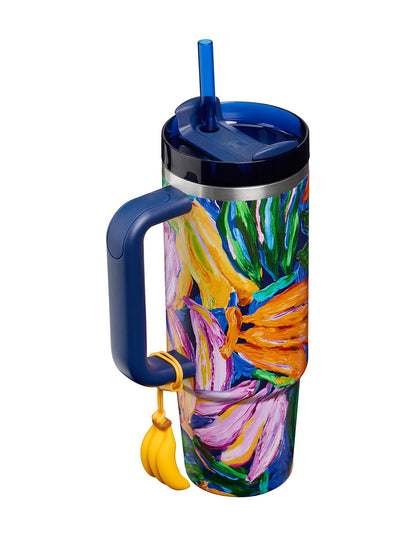 Stanley 1913 x FARM Rio Quencher H2.0 Flowstate Tumbler 30oz Painted Bananas