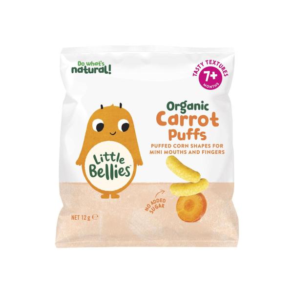 LITTLE BELLIES BABY PUFFS CARROT