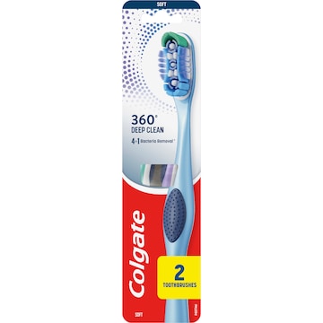 Colgate 360 Deep Clean Toothbrush Soft Value 2 pack